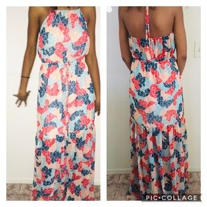 BCBG GENERATION HALTER DRESS WITH SPLITS SIZE S